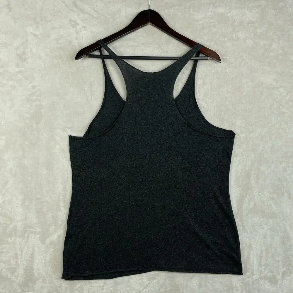 Vintage Retro MTV Music Television Gay Pride Charcoal Tank Top Adult Size M - Picture 5 of 8
